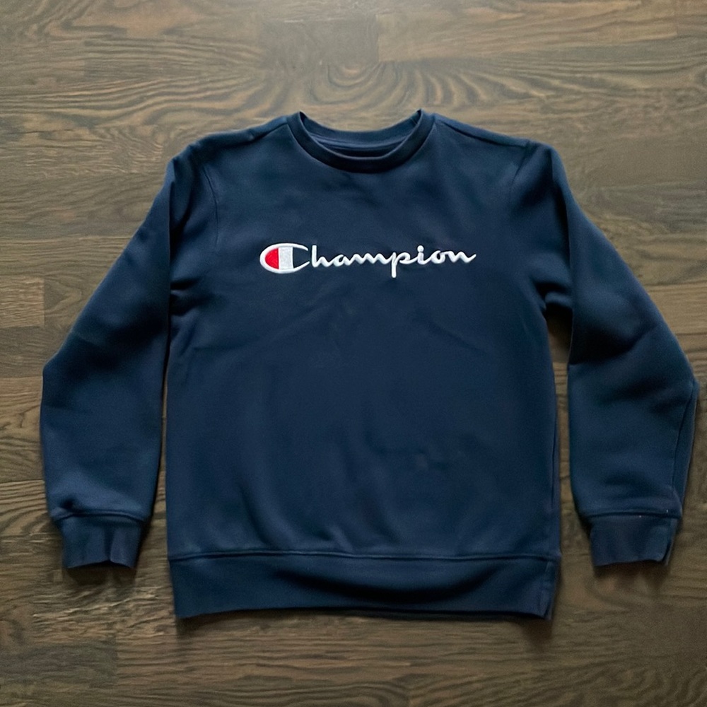 Champion Sweatshirt - Navy - Boys M